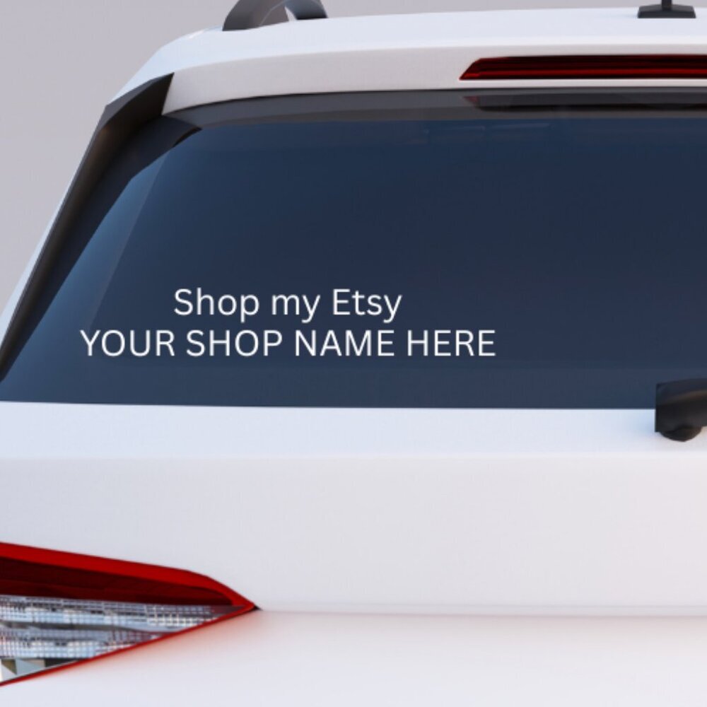 CUSTOM HANDMADE VINYL DECAL FOR ETSY SHOP OWNERS
